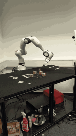 Franka Panda building a cube tower — PEARL Lab demo clip